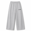 Melange grey Unisex French terry cotton baggy lower