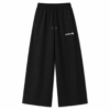 BLACK Lower baggy-fit French Cotton UNISEX