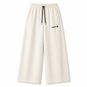 OFF-WHITE Lower Baggy-fit French cotton Unisex