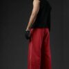Crimson Riot baggy unisex Pants white pipine